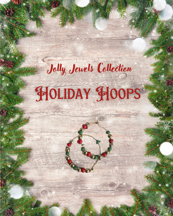 Holiday Hoop Earings
